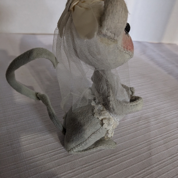 VTG AnnaLee dolls mice bride and groom couple wedding mouse - Picture 16 of 17